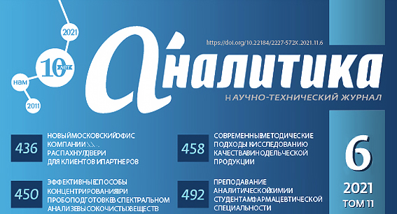 Журнал «Аналитика», том 11, номер 6, 2021.