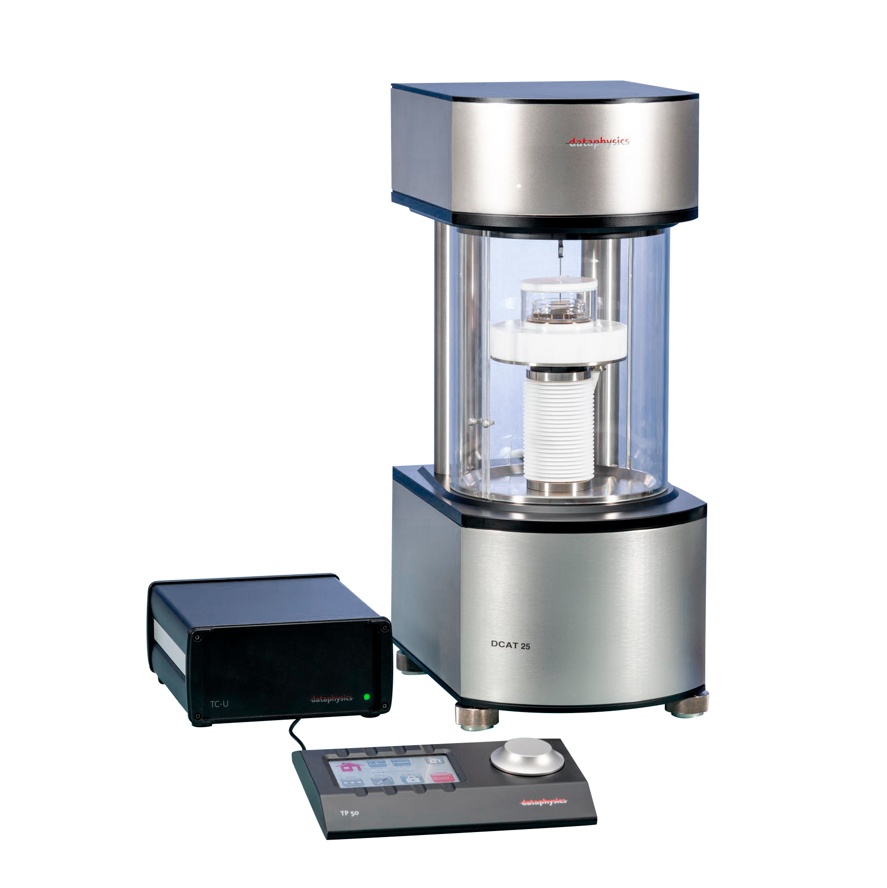 Автоматический тензиометр для измерения краевого угла, поверхностного и межфазного натяжения, критической концентрации мицеллообразования, плотности, седиментации, пенетрации, силы адгезии и поверхностного давления DataPhysics DCAT 25