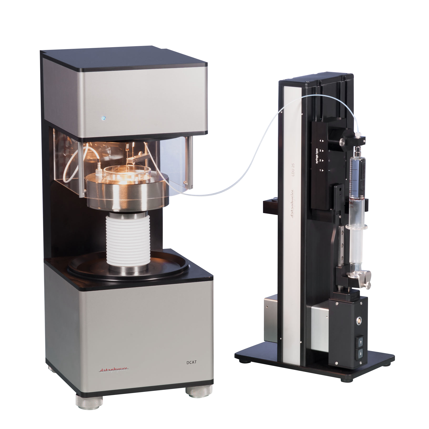 Автоматический тензиометр для измерения краевого угла смачивания, поверхностного и межфазного натяжения, критической концентрации мицеллообразования, плотности, седиментации и пенетрации DataPhysics DCAT 15