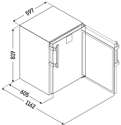 Лабораторный холодильник SRTvh 1501 с конвекционным охлаждением Perfection